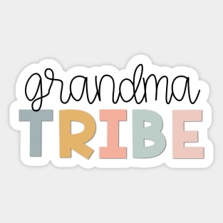 Grandma Tribe Muted Pastels Sticker